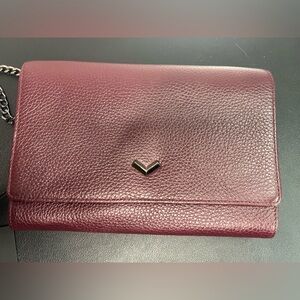 NWT Botkier New York Wine Soho Wallet On A Chain Crossbody